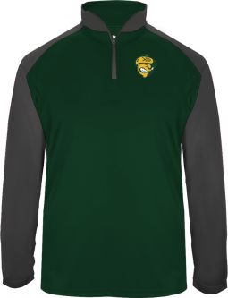 Ultimate Softlock Colorblock 1/4 Zip, Green/Graphite